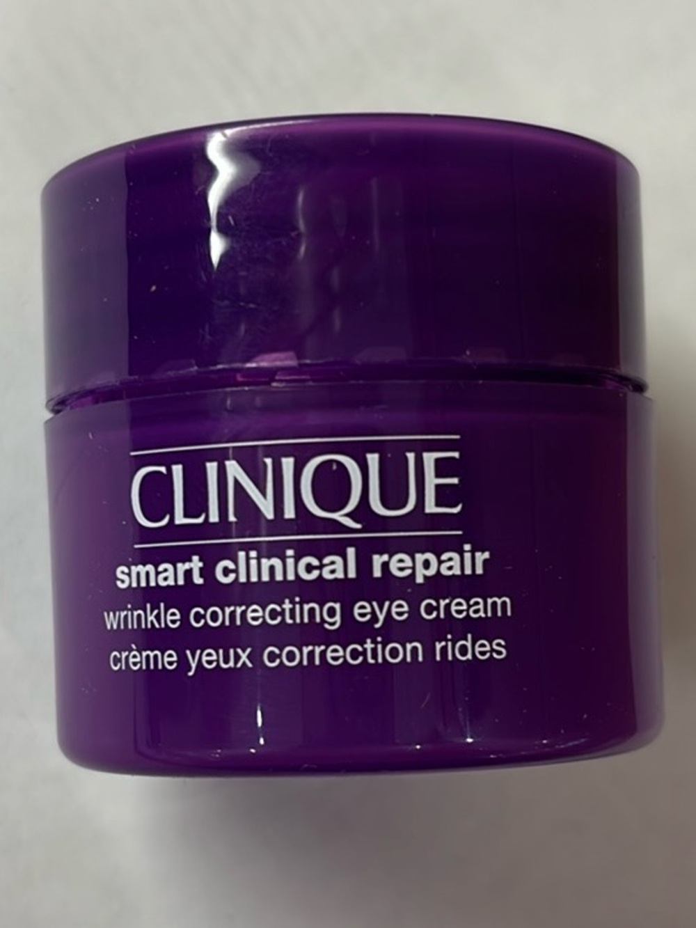 Clinique Purple Smart Clinical Repair Wrinkle Correcting Eye Cream travel size
